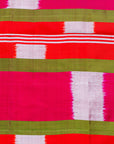 Bibhu Mohapatra Orange & Green Mulberry Silk Pochampally Ikat Saree Ikatan