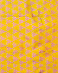 Bibhu Mohapatra Yellow Mulberry Silk Pochampally Ikat Saree Ikatan