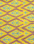 Bibhu Mohapatra Yellow & Brown Mulberry Silk Pochampally Ikat Saree Ikatan