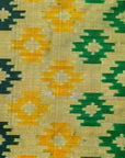 Bibhu Mohapatra Green & Yellow Mulberry Silk Pochampally Ikat Saree Ikatan