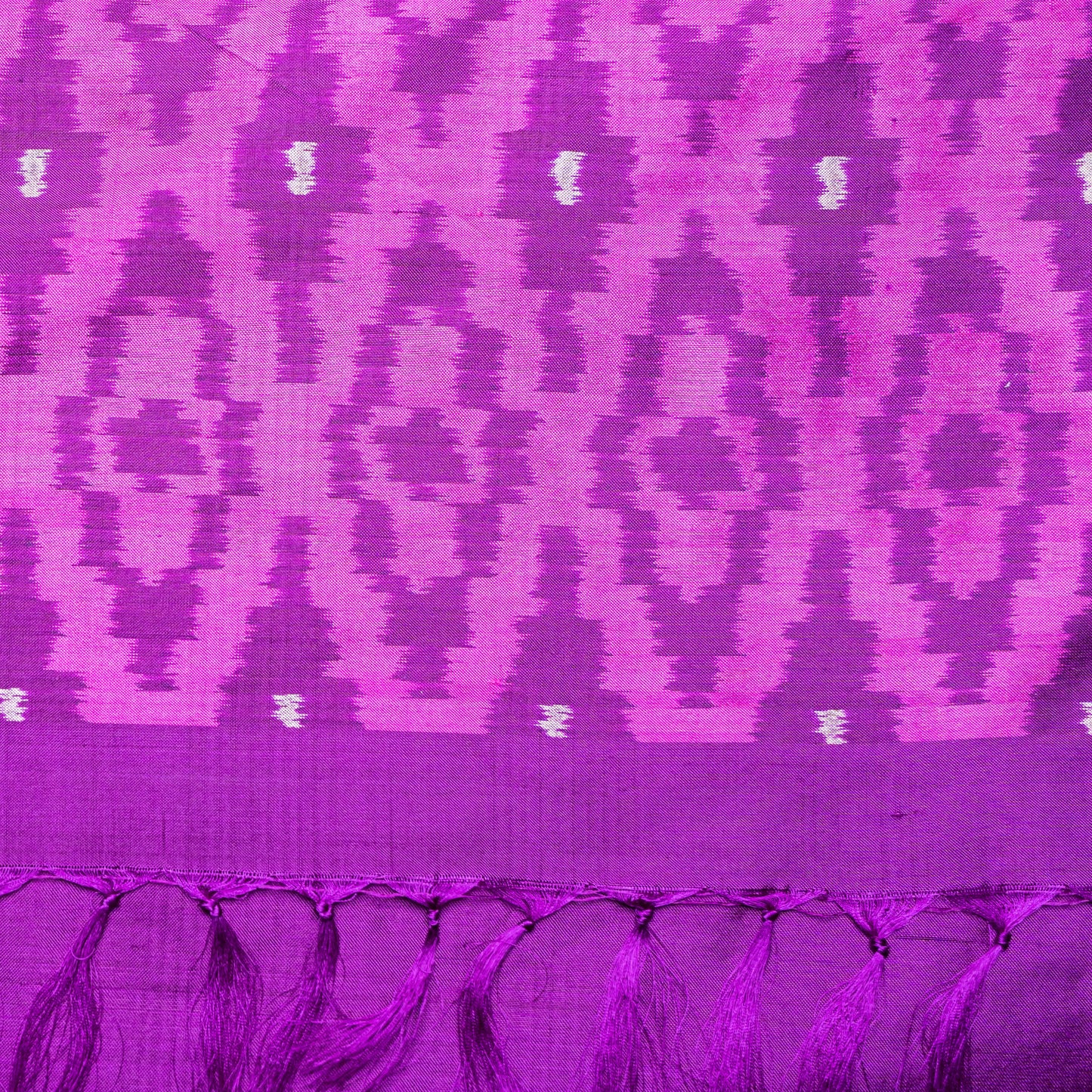Ikatan Pink and Purple Mulberry Silk Odisha Ikat Saree Ikatan