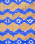 Ikatan Iris Purple & Yellow Mulberry Silk Pochampally Ikat Saree Ikatan