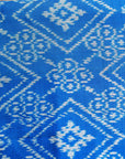 Ikatan Electric Blue Mulberry Silk Odisha Ikat Saree Ikatan