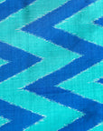 Ikatan Ice Blue & Yellow Mulberry Silk Odisha Ikat Saree Ikatan