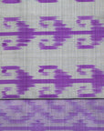 Bibhu Mohapatra Iris Purple with Silver Mulberry Silk Pochampally Ikat Saree Ikatan