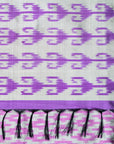 Bibhu Mohapatra Purple & Silver Mulberry Silk Pochampally Ikat Saree