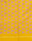 Bibhu Mohapatra Yellow & Grey Mulberry Silk Pochampally Ikat Saree Ikatan