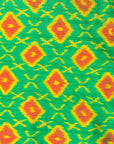 Bibhu Mohapatra Green & Orange Mulberry Silk Odisha Ikat Saree Ikatan