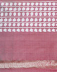 Bibhu Mohapatra Maroon & White Mulberry Silk Pochampally Ikat Saree Ikatan