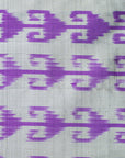 Bibhu Mohapatra Purple & Silver Mulberry Silk Pochampally Ikat Saree Ikatan