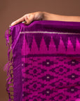 Bibhu Mohapatra Purple & Pink Mulberry Silk Odisha Ikat Saree