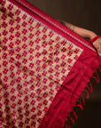 Bibhu Mohapatra Red & Yellow Mulberry Silk Odisha Ikat Saree