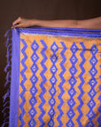 Bibhu Mohapatra Iris Purple & Yellow Mulberry Silk Ikat Saree Ikatan