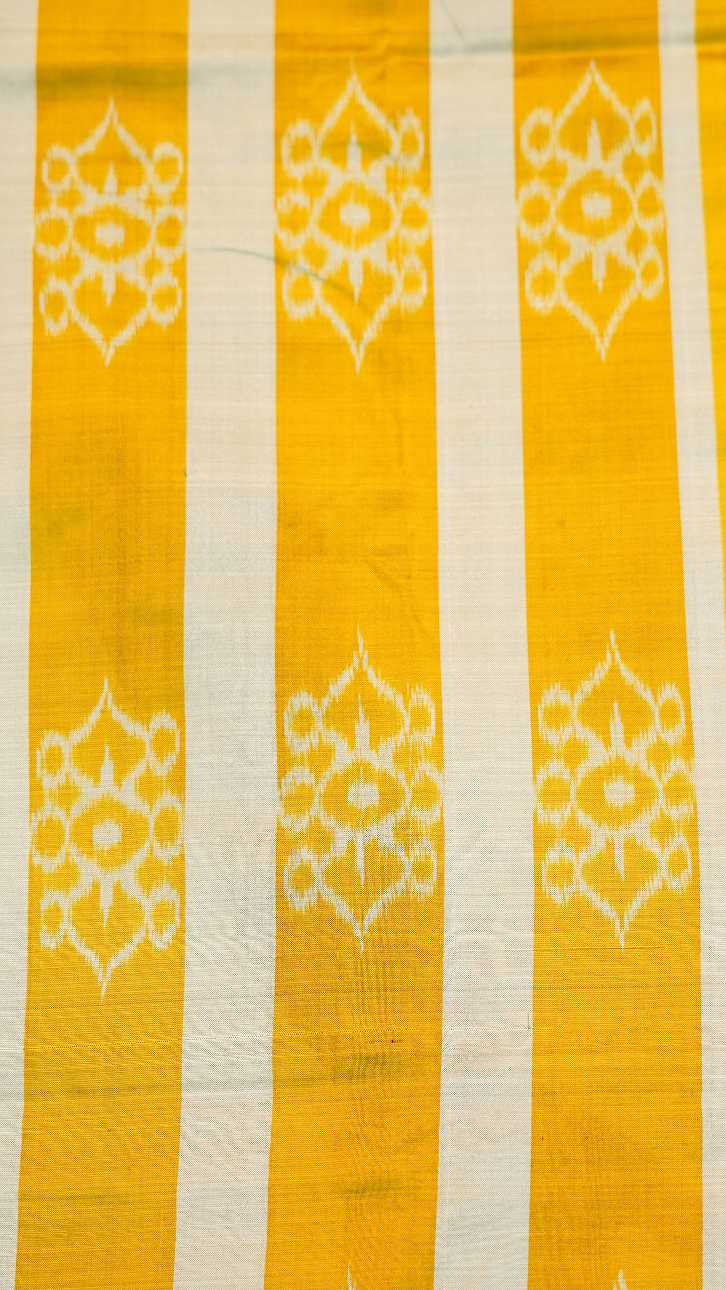 Golden & Silver With Red Mulberry Silk Odisha Ikat Saree