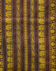 Chocolate Brown & Yellow Mulberry Silk Odisha Ikat Saree