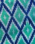 Blue & Green Mulberry Silk Odisha Diamond Style Ikat Saree