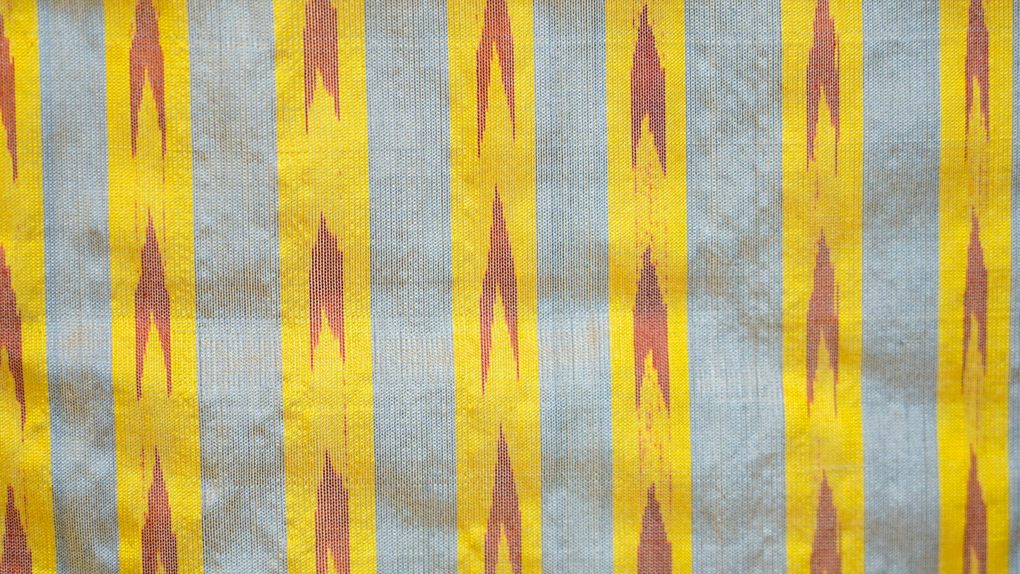 Bibhu Mohapatra Green & Orange Mulberry Silk Odisha Ikat Saree