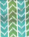 Sea Blue & Green Mulberry Silk Pochampally Ikat Saree