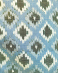 Bluish Grey & White Mulberry Silk Pochampally Ikat Saree