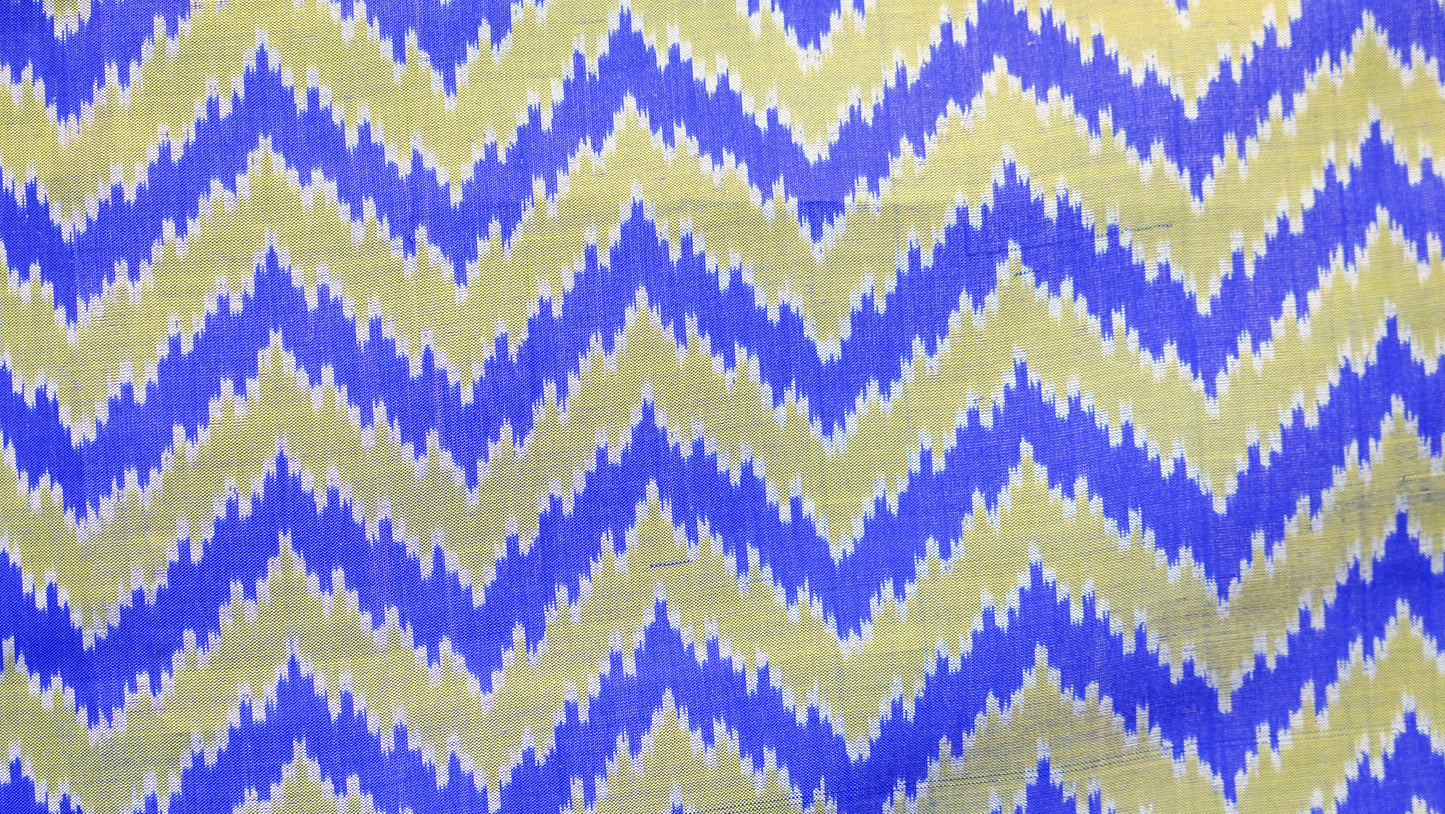 Bibhu Mohapatra Copper Blue & Olive Green Mulberry Silk Gujarat Ikat Saree