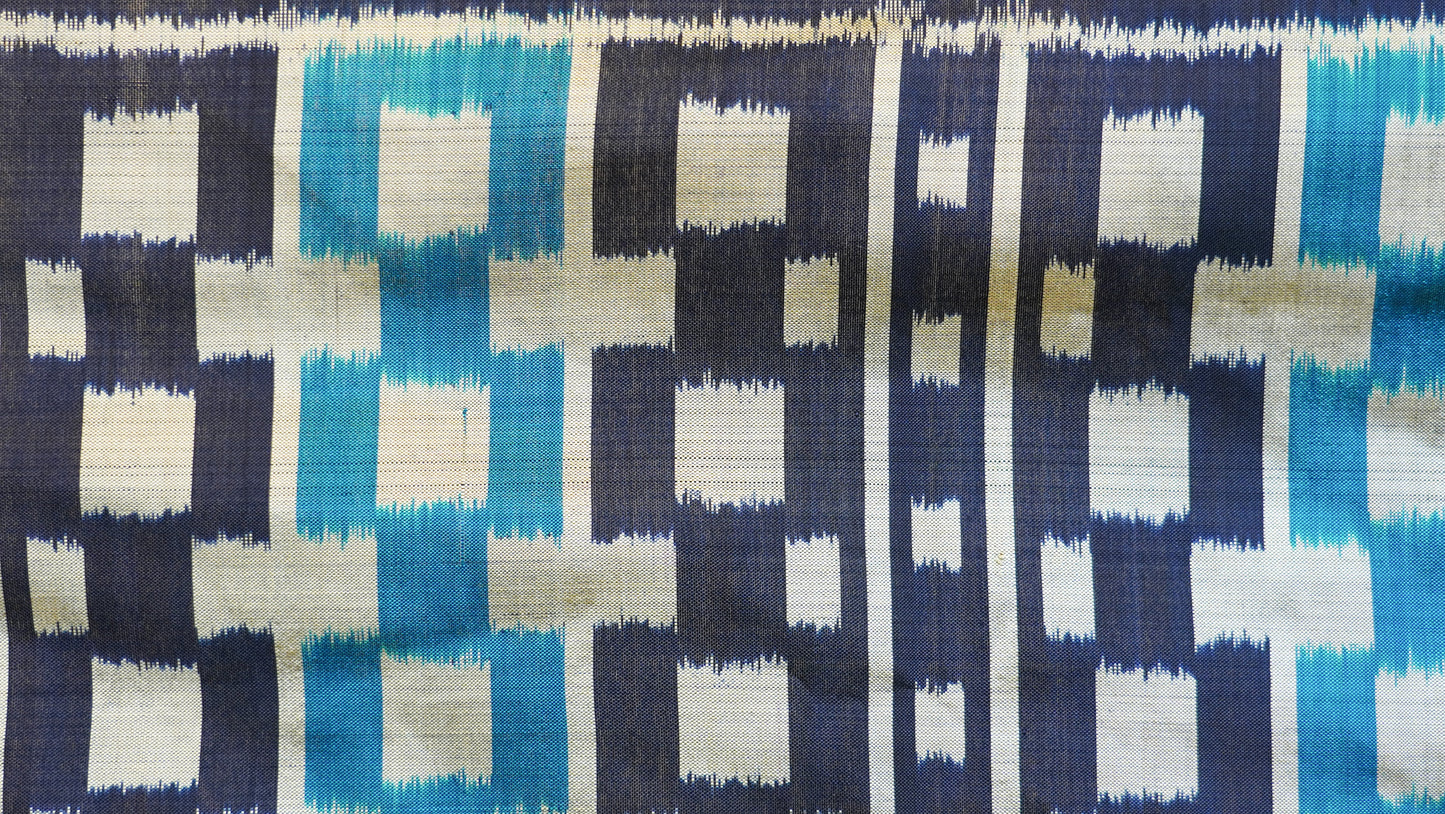 Bibhu Mohapatra Dual Blue & Silver Mulberry Silk Odisha Ikat Saree