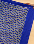 Bibhu Mohapatra Copper Blue & Olive Green Mulberry Silk Gujarat Ikat Saree