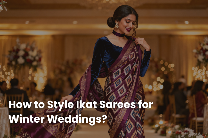 How to Style Ikat Sarees for Winter Weddings