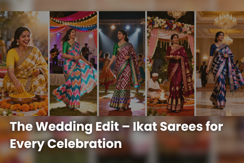 The Wedding Edit – Ikat Sarees for Every Celebration