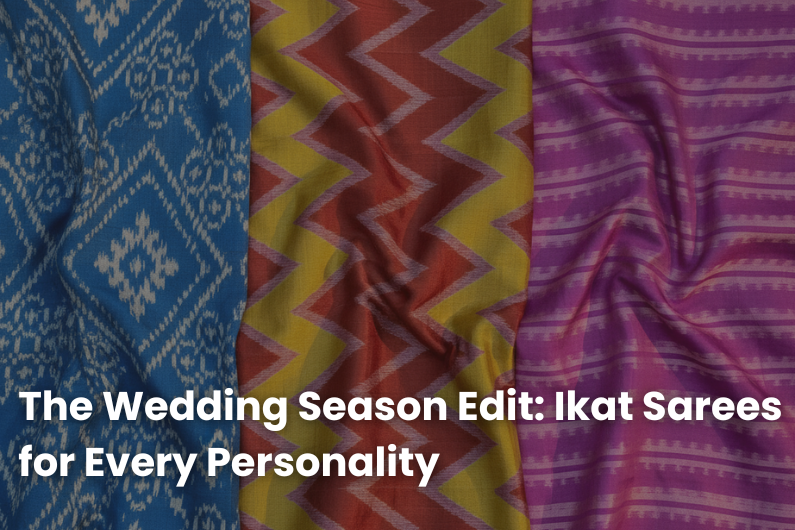 The Wedding Season Edit: Ikat Sarees for Every Personality