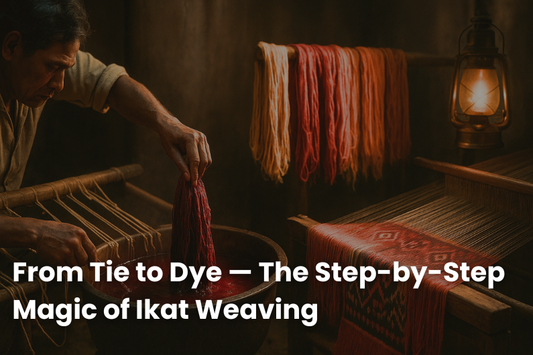 From Tie to Dye — The Step-by-Step Magic of Ikat Weaving