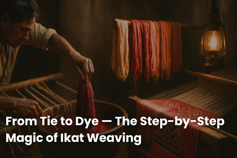 From Tie to Dye — The Step-by-Step Magic of Ikat Weaving