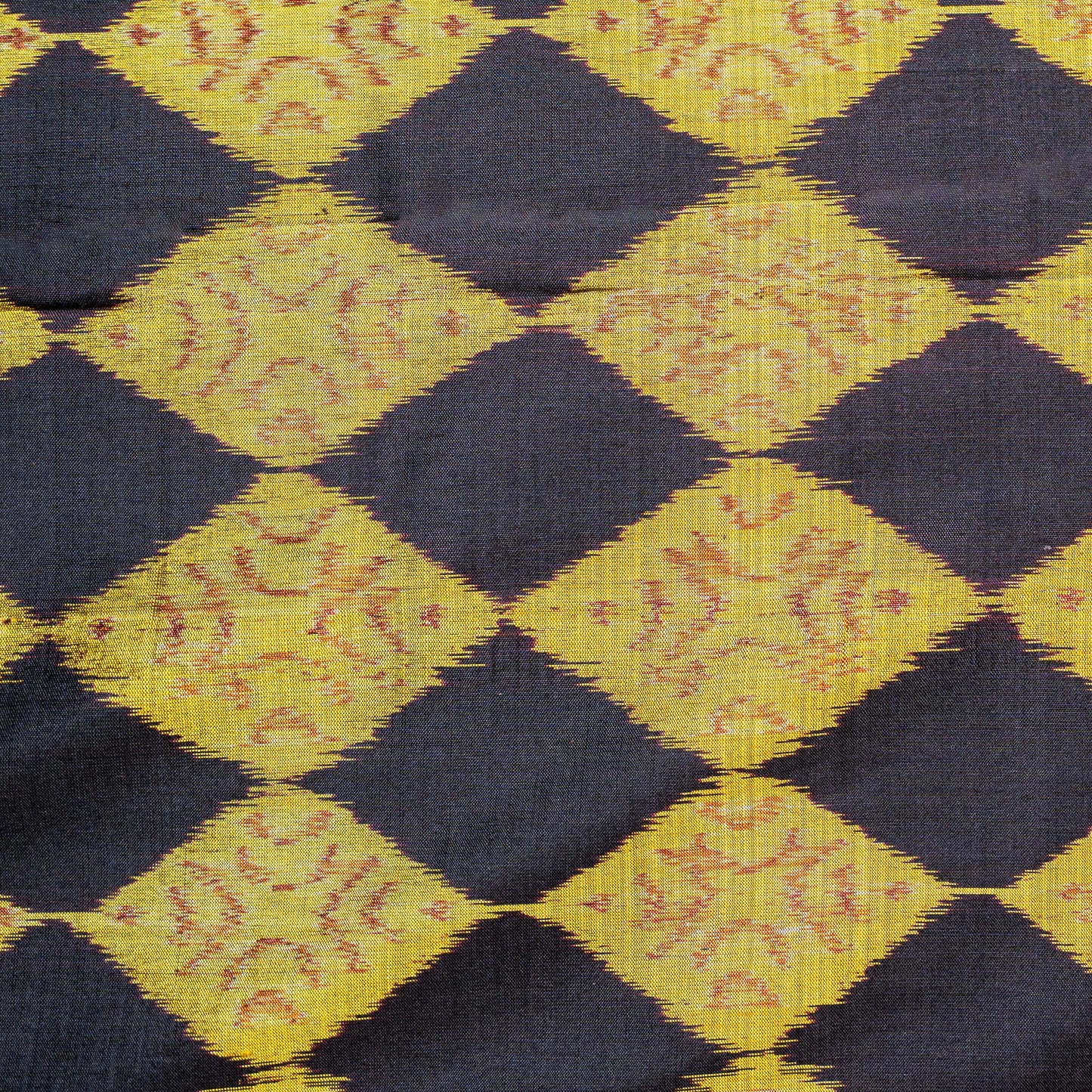 Bibhu Mohapatra Golden & Black Mulberry Silk Odisha Ikat Saree Ikatan