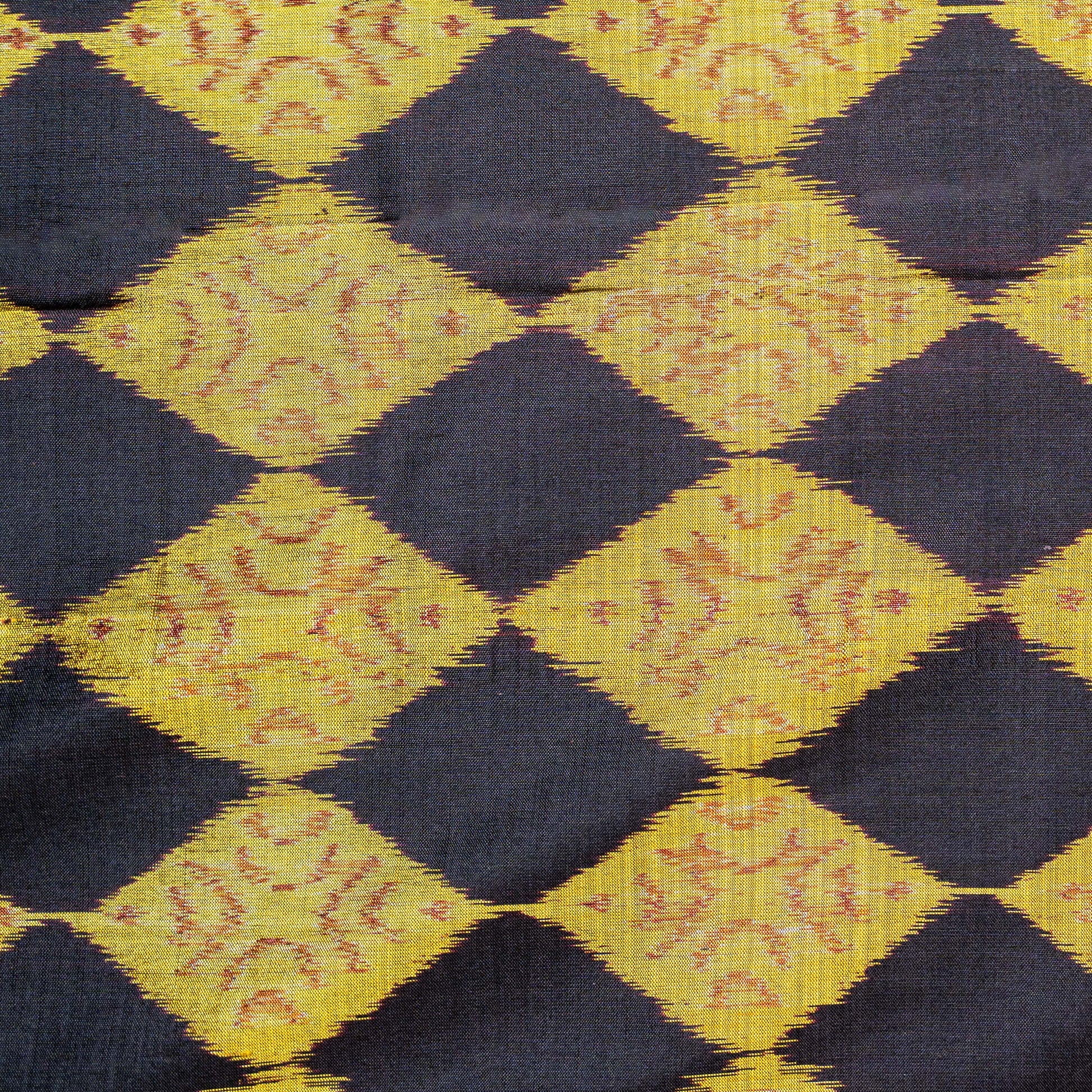 Bibhu Mohapatra Golden & Black Mulberry Silk Odisha Ikat Saree Ikatan