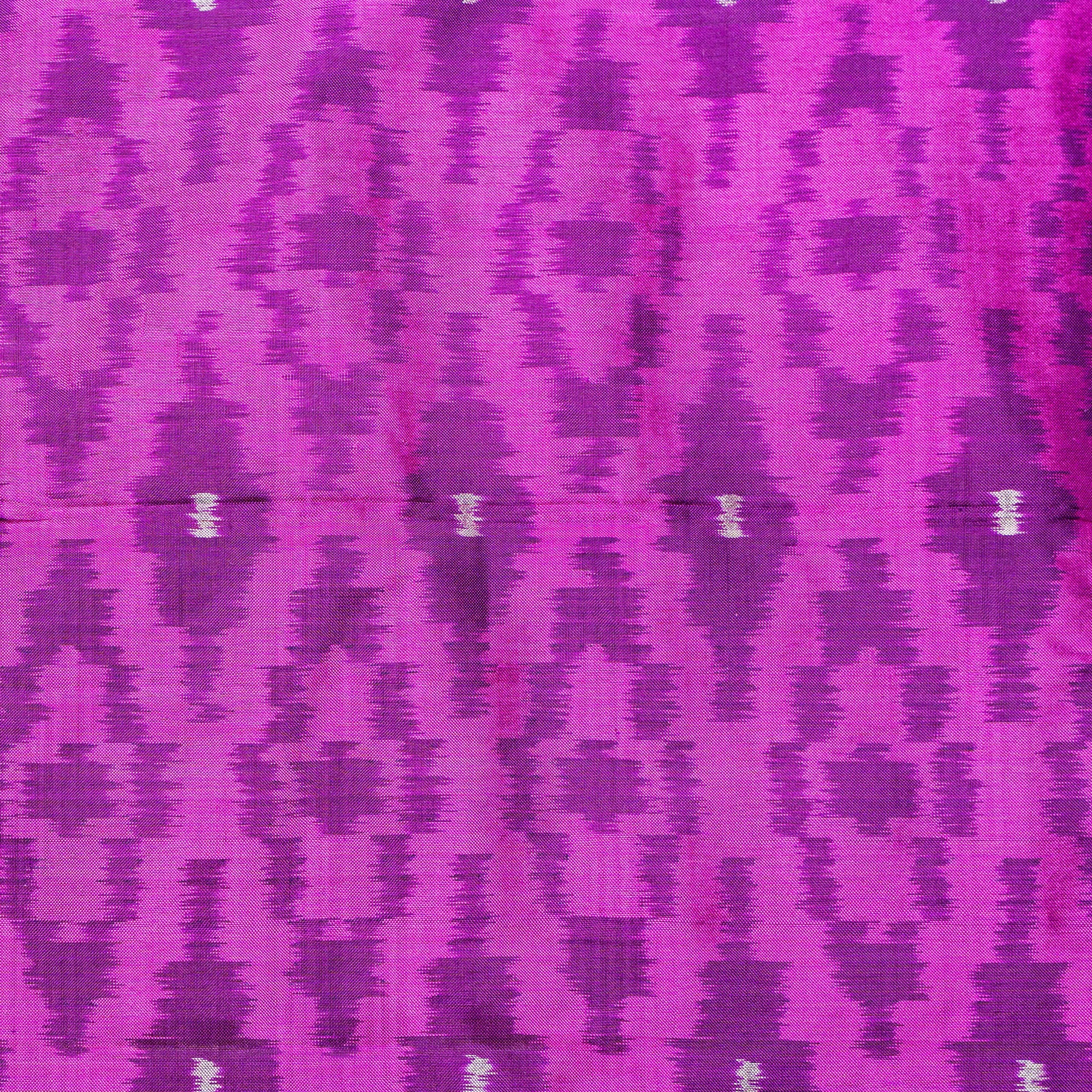 Bibhu Mohapatra Purple &amp; Pink Mulberry Silk Odisha Ikat Saree