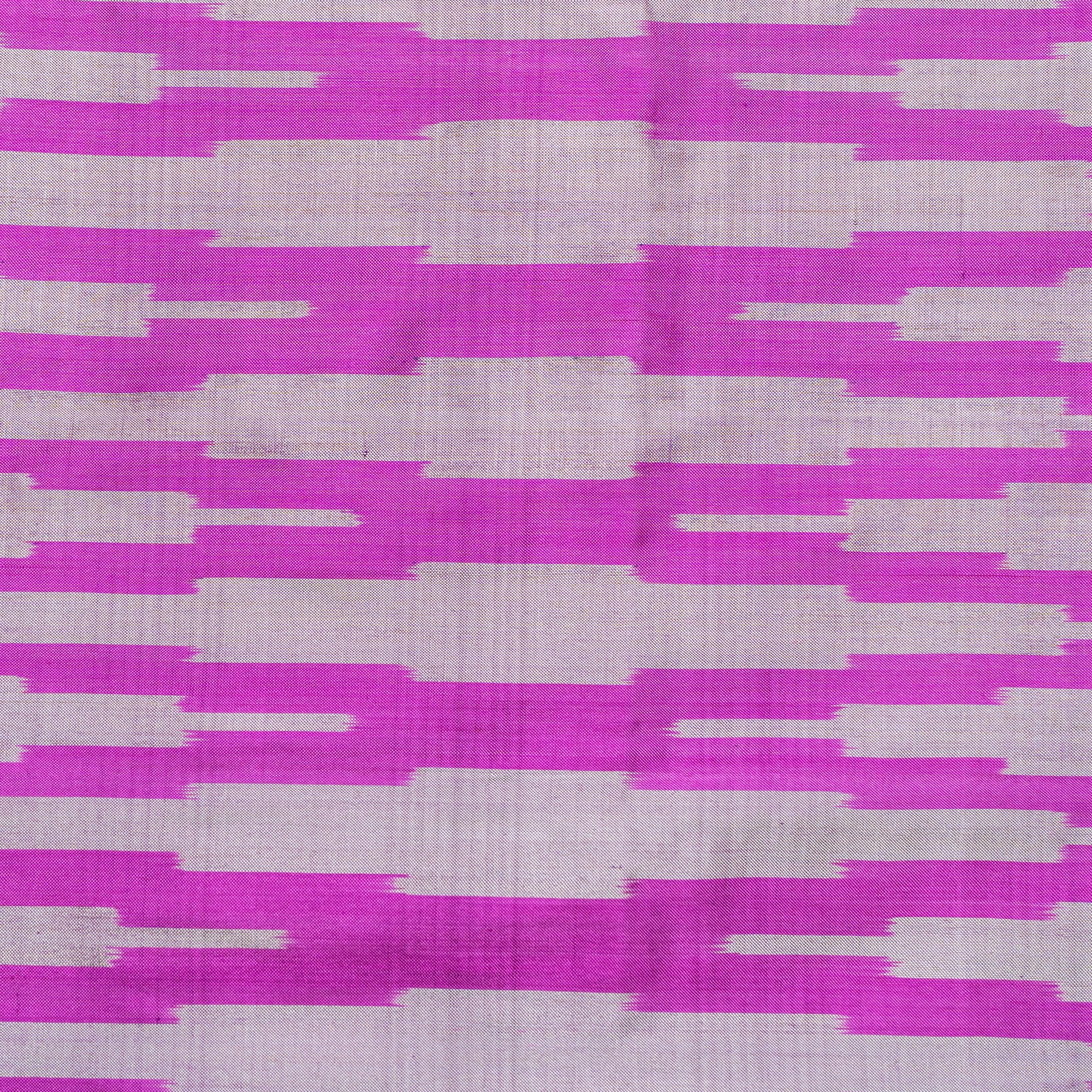 Bibhu Mohapatra Pink &amp; Purple Mulberry Silk Odisha Ikat Saree Ikatan