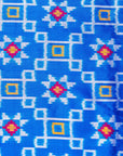 Ikatan Blue & White Mulberry Silk Ikat Saree Ikatan