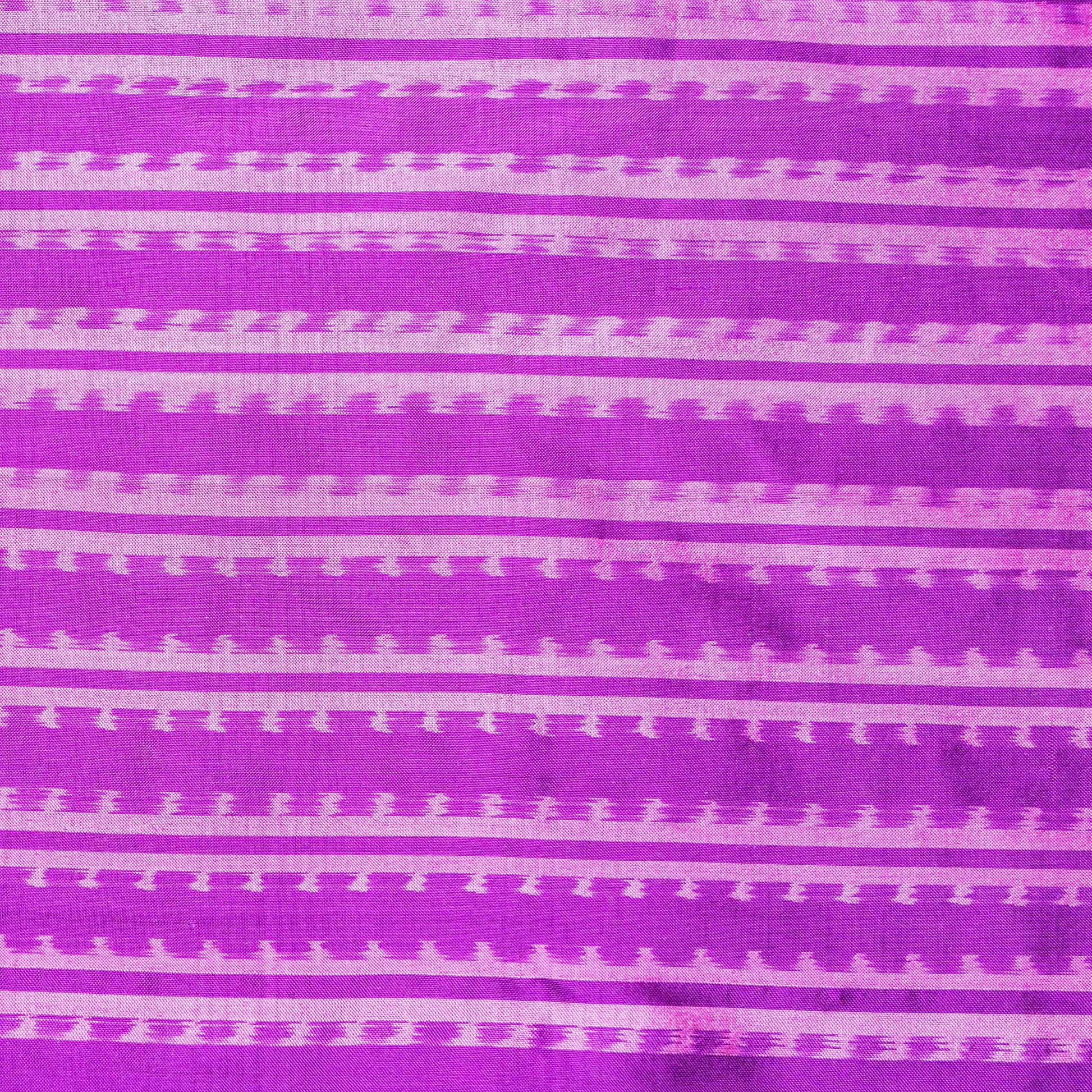 Ikatan Pink and Purple Mulberry Silk Odisha Ikat Saree Ikatan