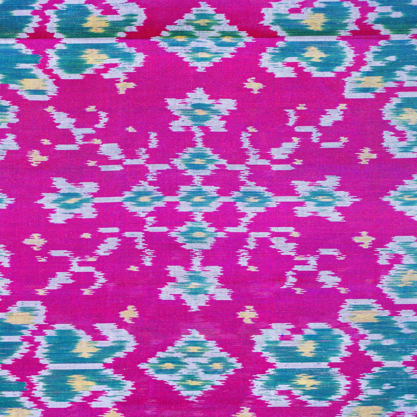 Ikatan Dark Purple Mulberry Silk Patola Ikat Saree Ikatan
