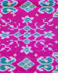 Ikatan Dark Purple Mulberry Silk Patola Ikat Saree Ikatan