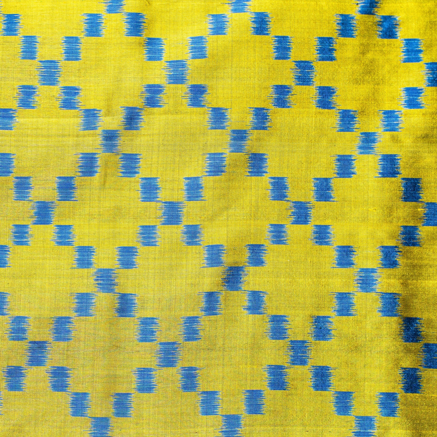 Ikatan Blue & Yellow Mulberry Silk Odisha Ikat Saree Ikatan