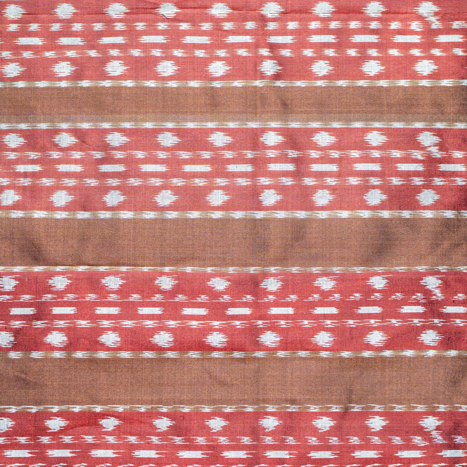 Ikatan Brown & Yellow Mulberry Silk Odisha Ikat Saree Ikatan