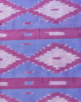 Ikatan Blue and Mauve Mulberry Silk Pochampally Ikat Saree Ikatan
