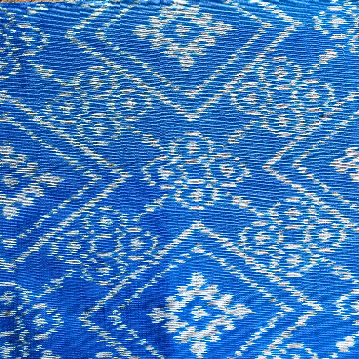 Ikatan Electric Blue Mulberry Silk Odisha Ikat Saree Ikatan