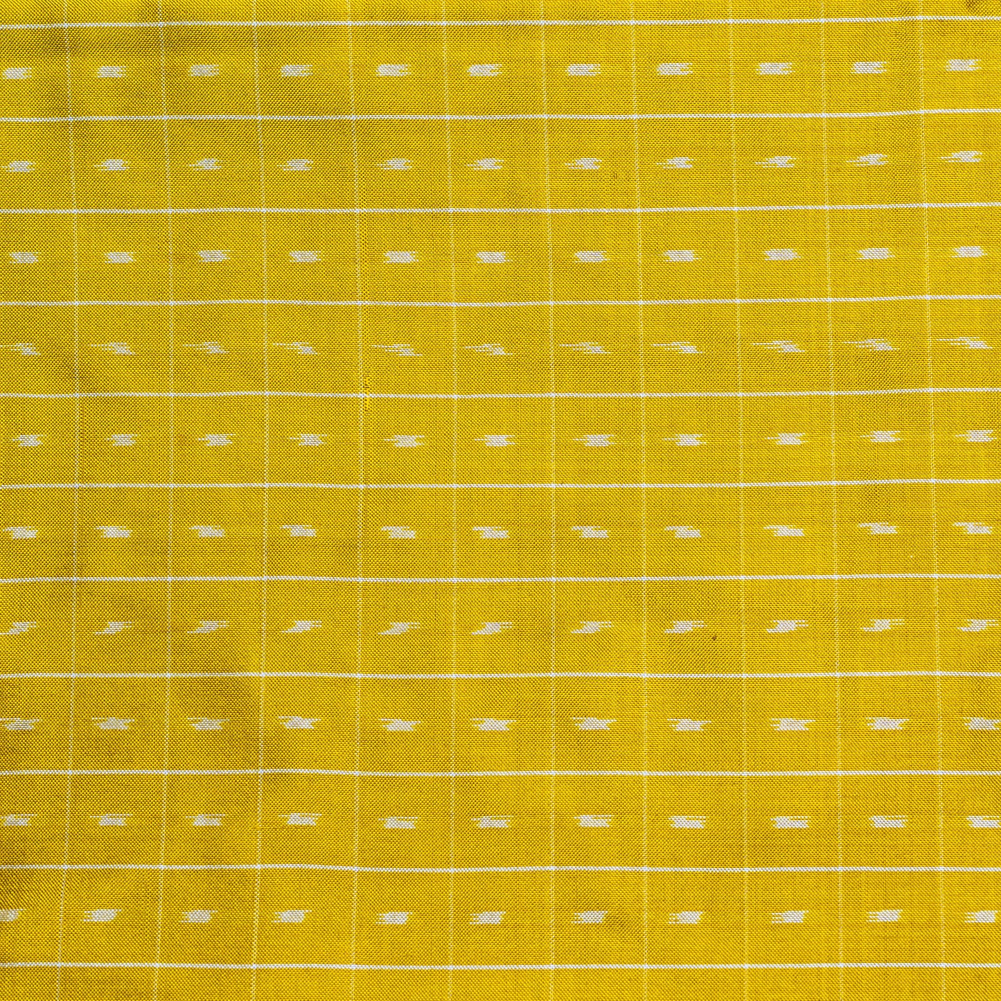 Ikatan Yellow & Orange Mulberry Silk Pochampally Ikat Saree Ikatan
