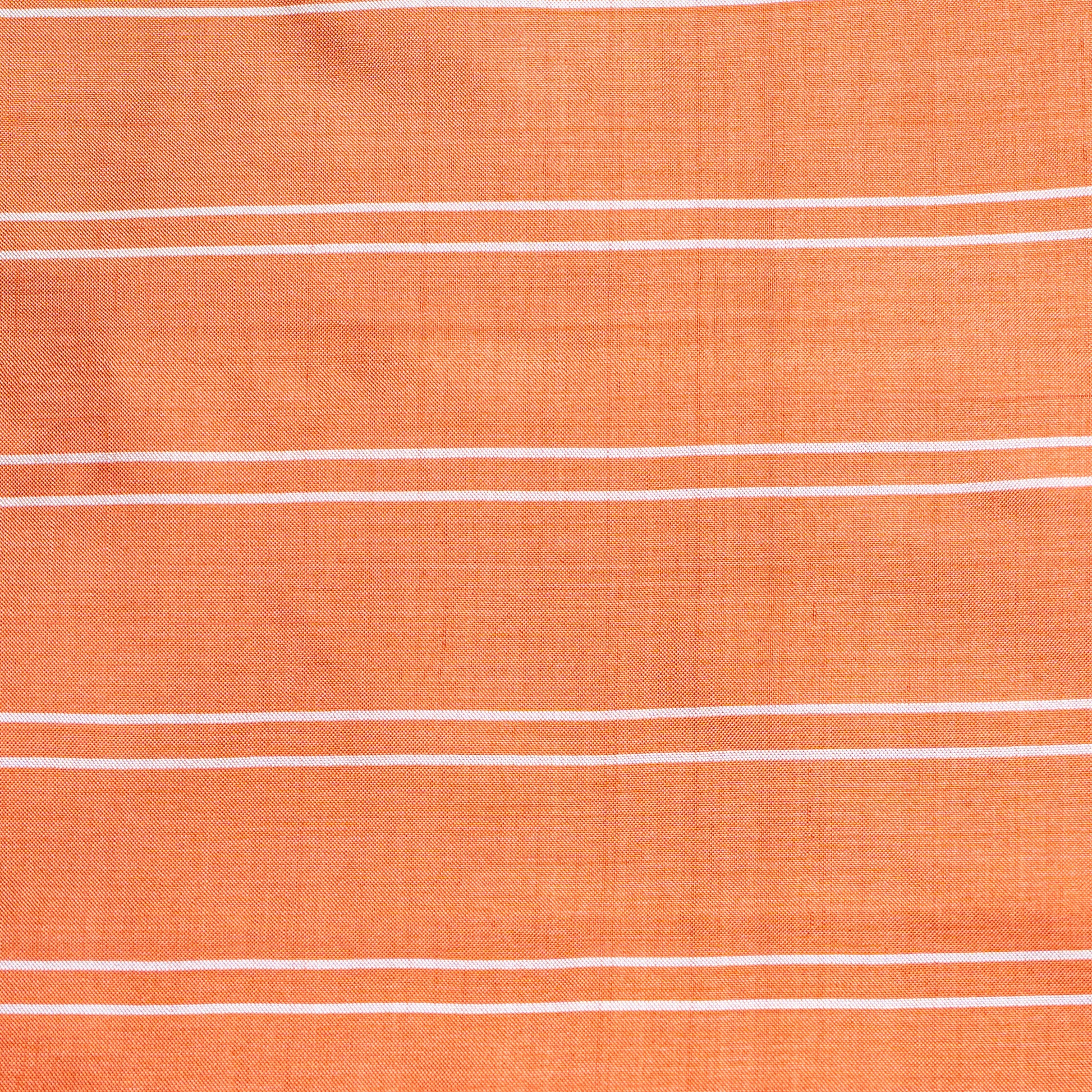 Ikatan Yellow & Orange Mulberry Silk Pochampally Ikat Saree Ikatan