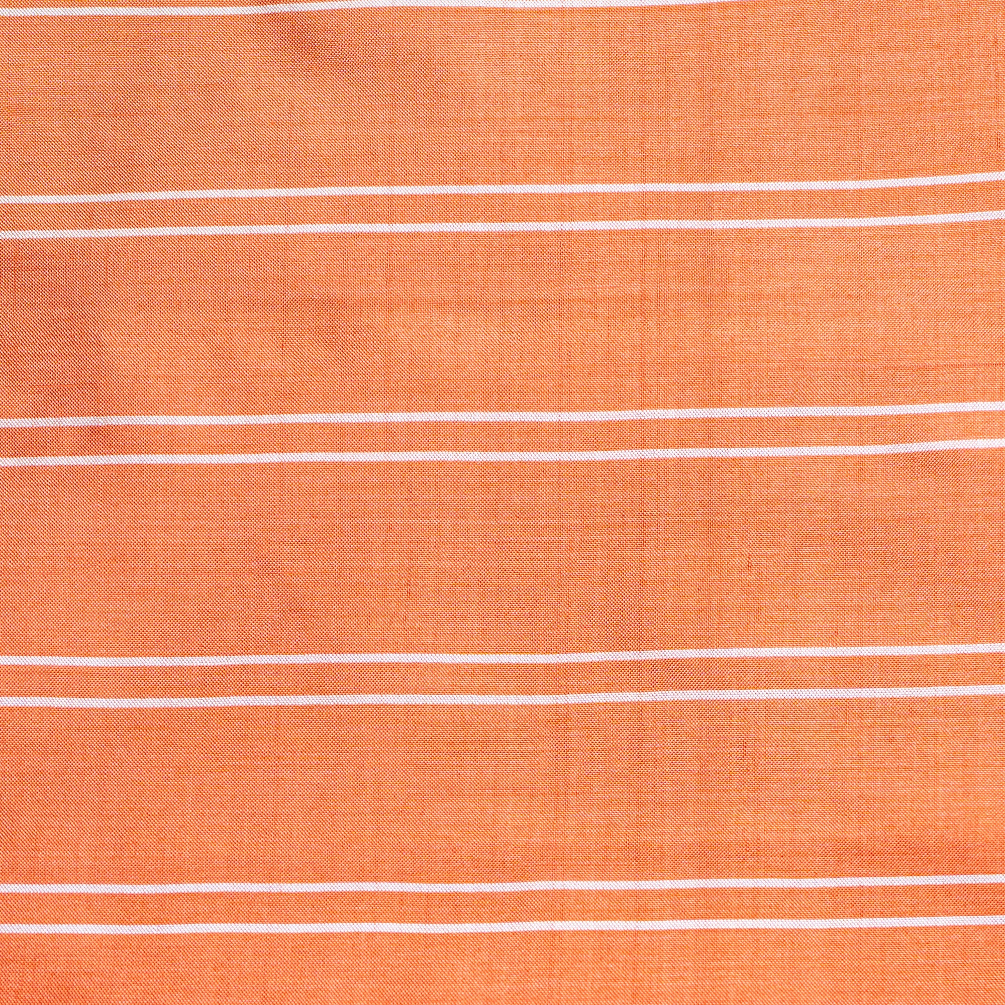 Ikatan Yellow &amp; Orange Mulberry Silk Pochampally Ikat Saree Ikatan