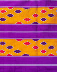 Ikatan Yellow & Purple Mulberry Silk Odisha Ikat Saree Ikatan