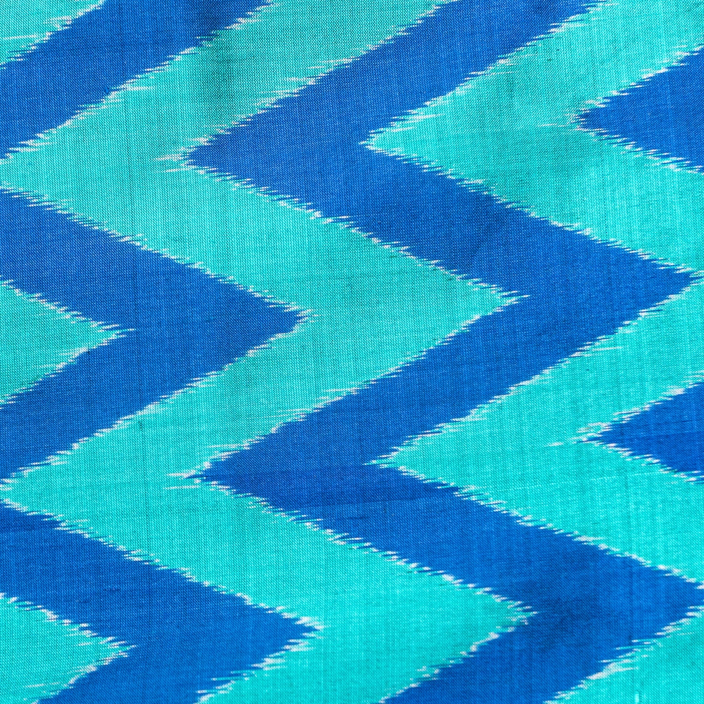 Ikatan Ice Blue & Yellow Mulberry Silk Odisha Ikat Saree Ikatan