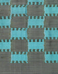 Ikatan Metallic Blue Mulberry Silk Pochampally Ikat Saree