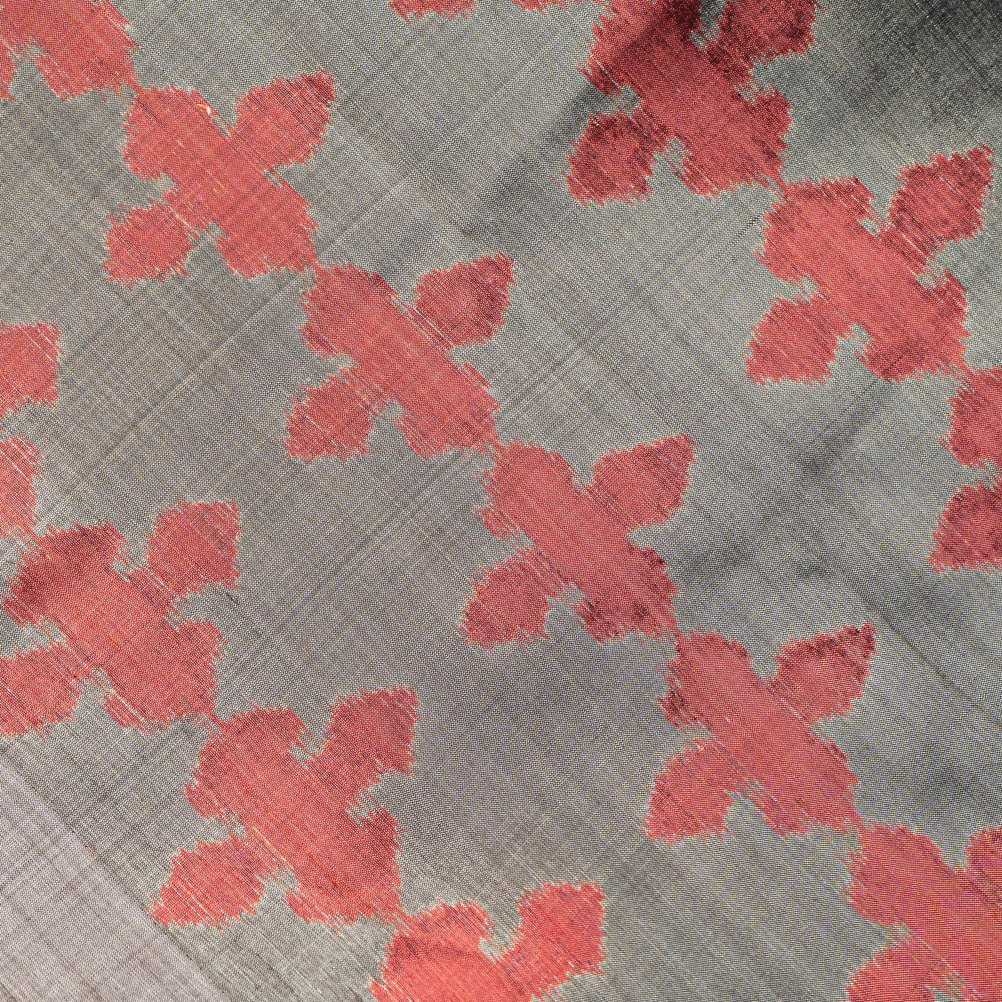 Bibhu Mohapatra Maroon &amp; Golden Mulberry Silk Odisha Ikat Saree